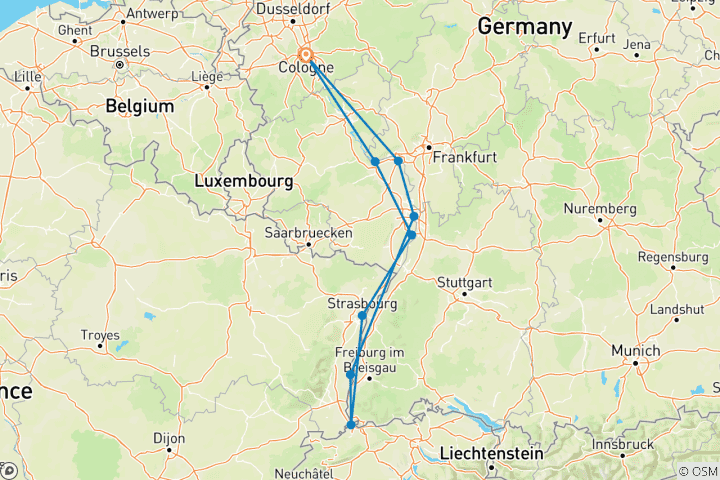 Map of Treasures of the Rhine – VISTARIO Standard
