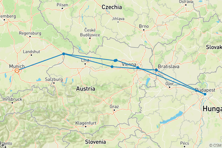 Map of Imperial Danube – FIDELIO Superior