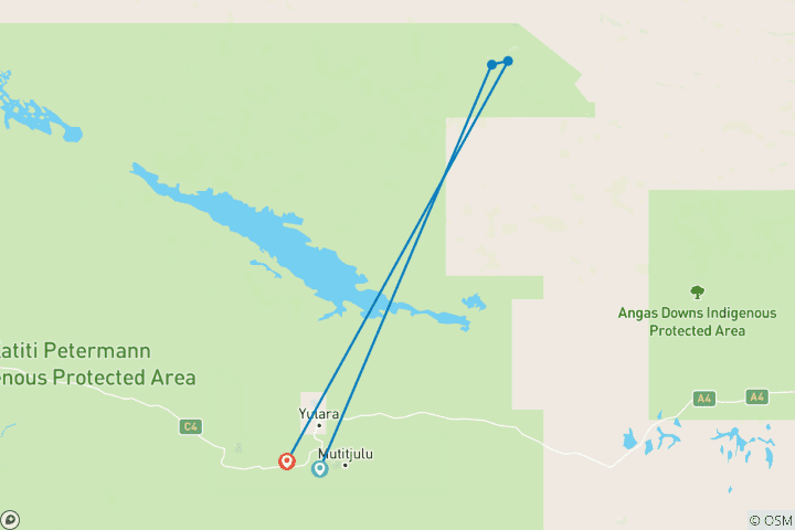 Carte du circuit Points forts du Centre Rouge (Standard avec B B Q, Short Break)
