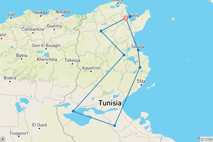 Map of Premium Tunisia