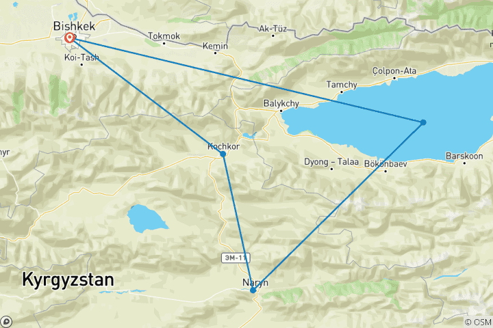 Map of The World Nomad Games - Kyrgyzstan 2026