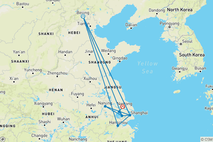 Map of 11 Day Imperial China