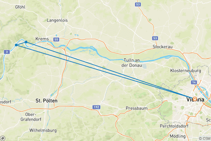 Map of Vienna Short Break