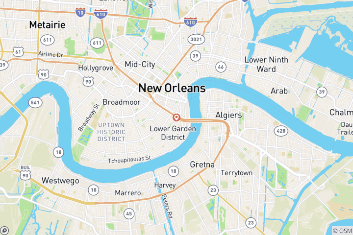 Map of Best of New Orleans & Louisiana - 4 days