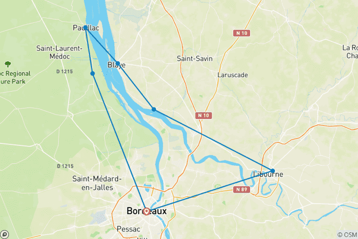 Carte du circuit Bordeaux brillant (2027) (Bordeaux à Bordeaux, 2027)
