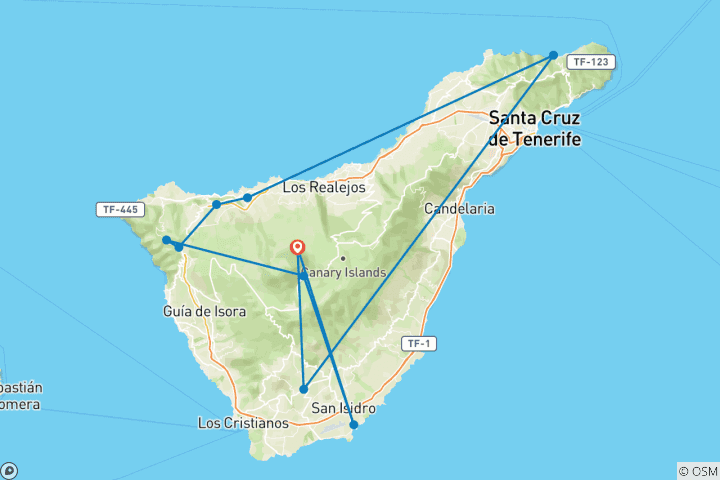 Map of Tenerife firsthand – 7 days among volcanoes, ocean and adventure
