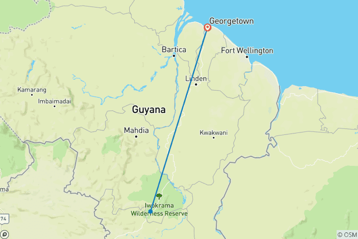 Map of The Purpleheart Tour 4 Days / 3 Nights