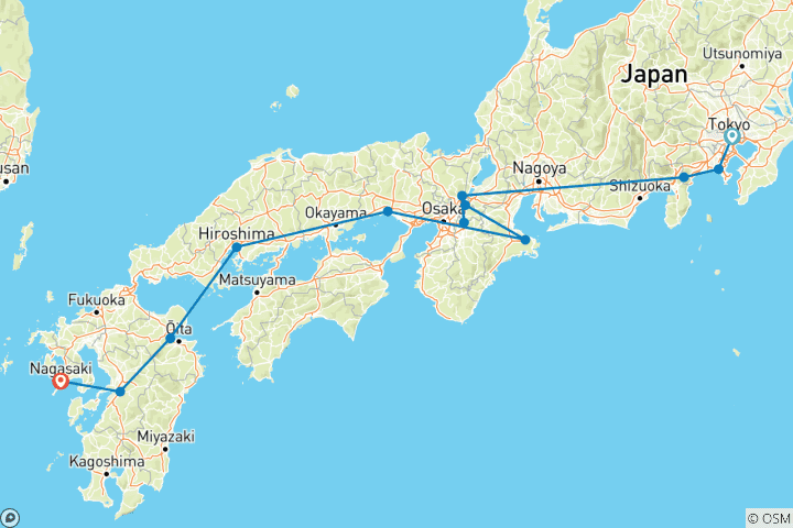 Map of Japans grünes Gold - eine Teereise für die Sinne