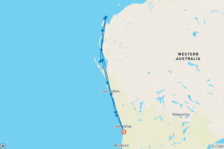 Map of Best of Western Australia’s North Coast - 7 days