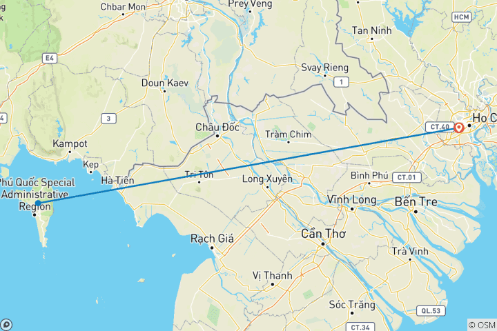 Karte von Saigon & Phu Quoc – Das Paradies – 8 Tage