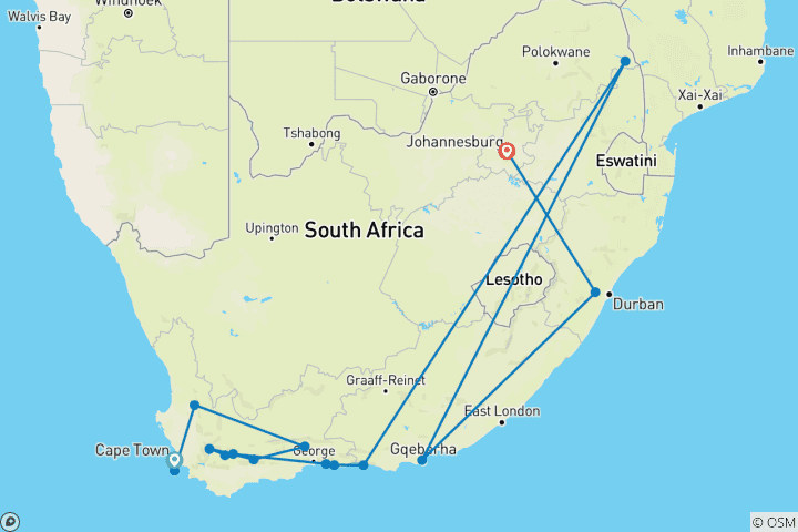 Map of Upgraded - Best of South Africa