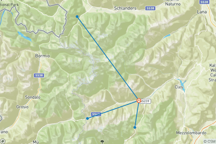 Karte von Im Herzen des Trentino: Wandern durch das Val di Sole (8 Tage)