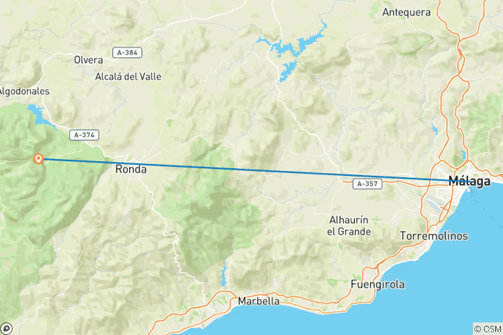 Carte du circuit Espagne Express : Malaga et Séville