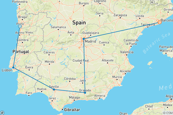 Map of Spain & Portugal: Tapas & Traditions 2026