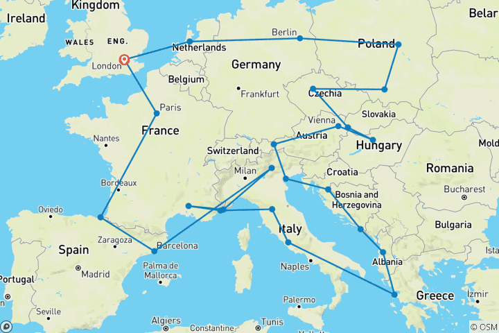 Map of Mega European
