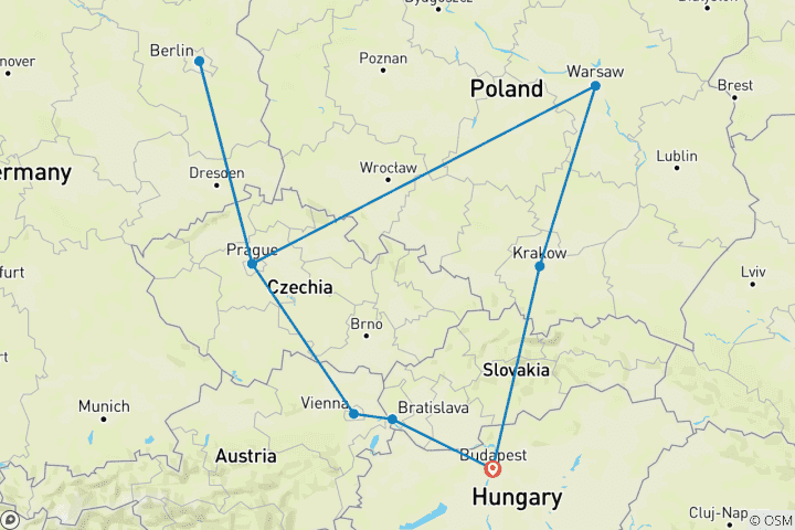 Map of Eastern Europe: Beyond the Big Sights
