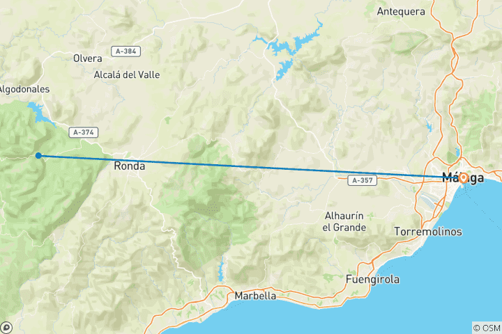 Carte du circuit Les points forts de l'Andalousie : Malaga et Séville