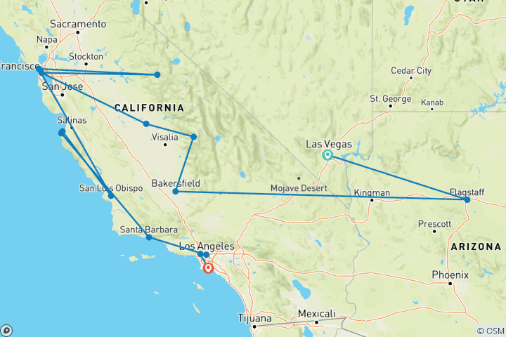 Kaart van Grote steden in het westen