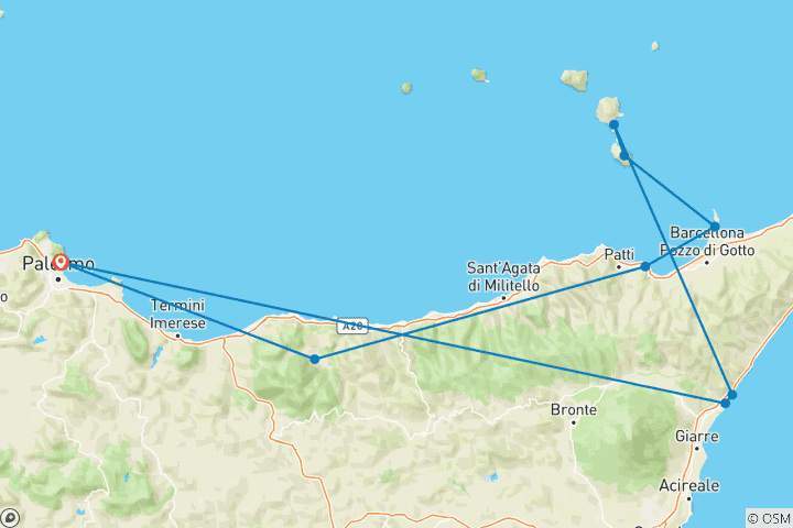 Map of Sicilian Paradise