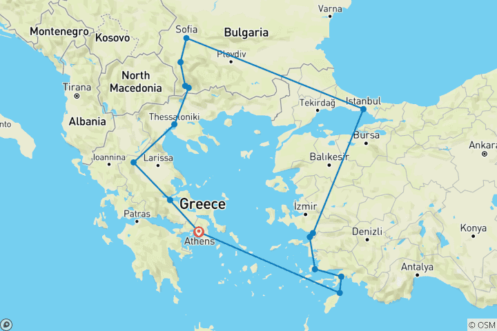 Carte du circuit Le cœur de la Thrace