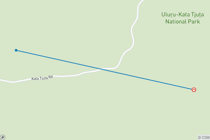 Carte du circuit Expérience Uluru et Kata Tjuta (Budget avec B B Q, Court séjour)