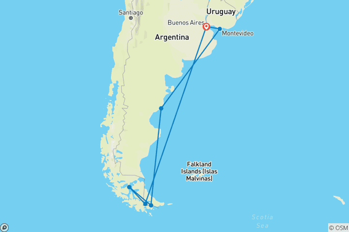 Mapa de Fiordos y Glaciares del Sur de Chile y Patagonia 2029