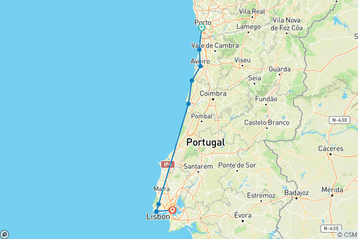 Map of Porto - Lissabon mit Charme (8 Tage)