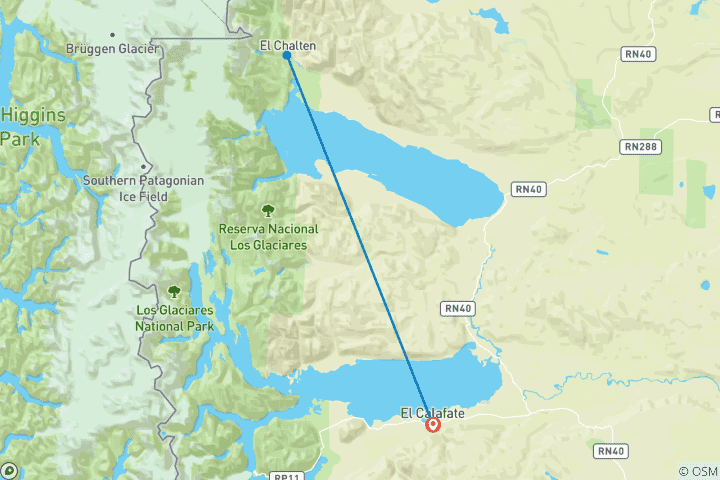 Map of Soulful Patagonia Wellness, Wine & Adventure for Women