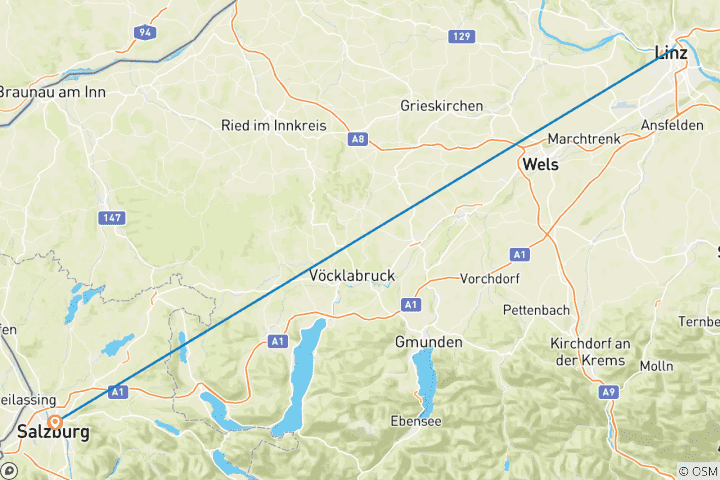 Mapa de Senderismo urbano por placer (7 días)