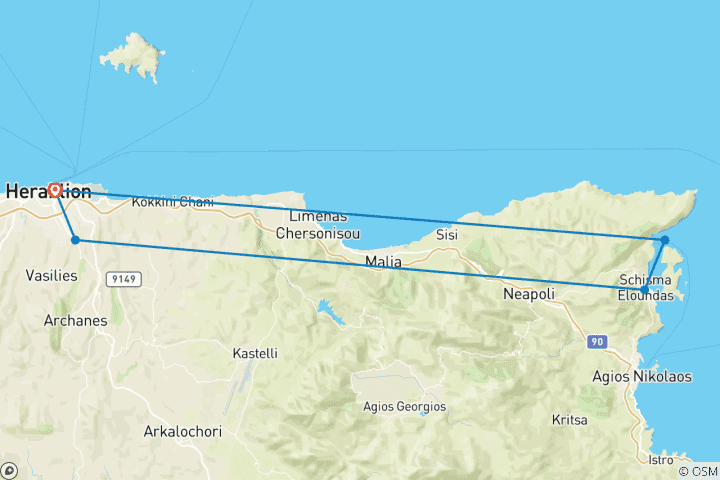 Kaart van Ontsnappen aan een eiland Kreta: Verken & Beleef, Franssprekende gids