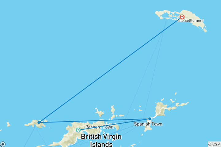 Map of KAIROS - From Tortola to the treasures of the British Virgin Islands