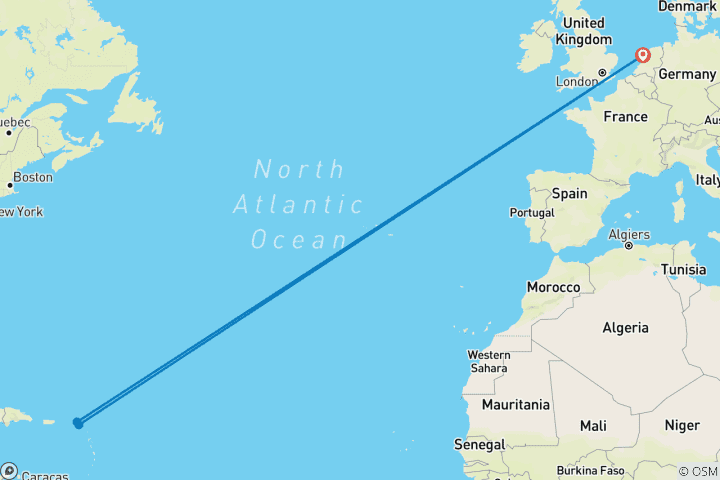 Karte von KAIROS - Weihnachtssegeln rund um Saint Martin