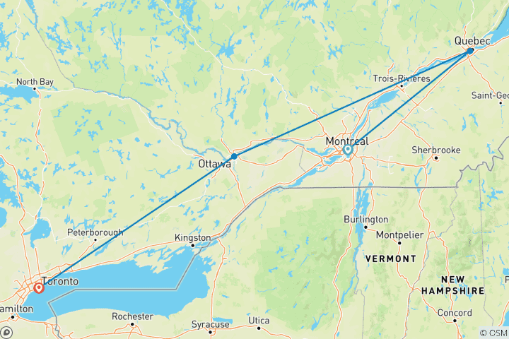 Karte von Eastern Journey (7 Nachte)