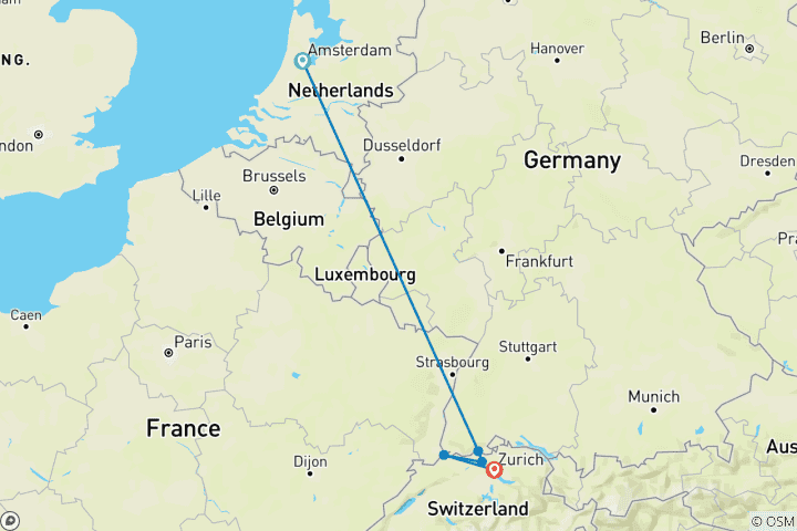 Kaart van Hoogtepunten van de Rijn met Amsterdam 2027 - 10 Dagen (5 bestemmingen)