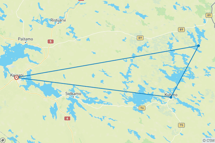 Karte von Ein Fotoabenteuer in der Wilden Taiga