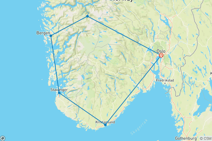 Map of A taste of Norway (8 Days)
