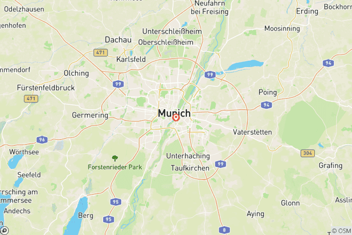 Map of 4-Day Munich Christmas Market Getaway