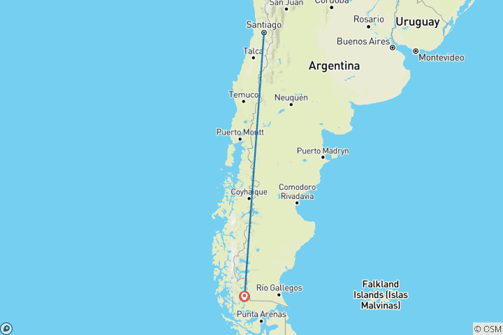 Map of Santiago, Wines, Trekking, and more