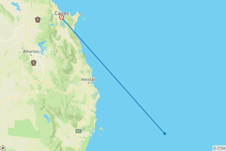 Carte du circuit Explorateur de la Grande Barrière de Corail (Apprendre à plonger)