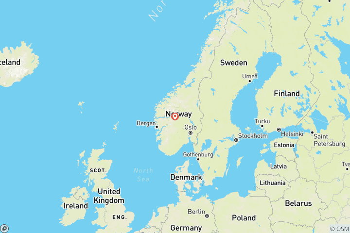 Karte von Premium Schneeschuhwandern im Herzen Norwegens (8 Tage)