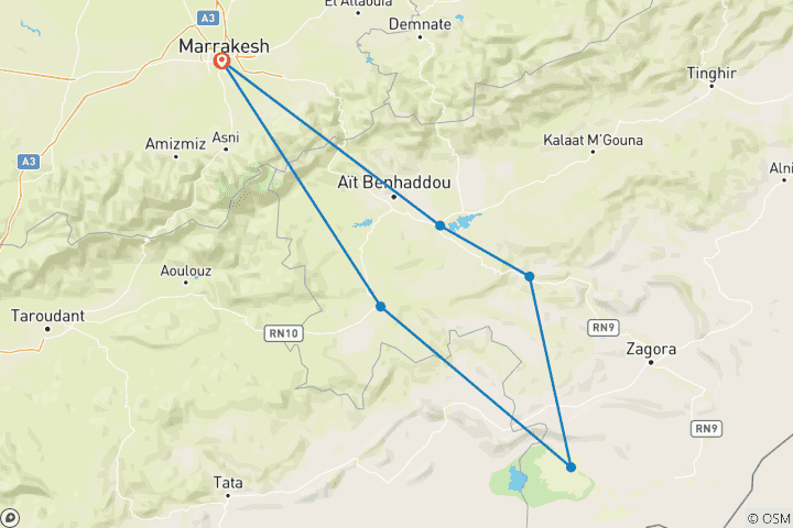 Kaart van 6-daagse Yoga in de duinen retraite
