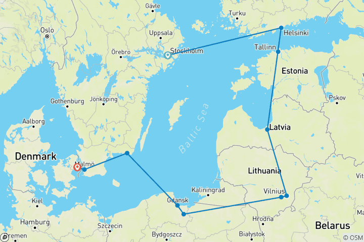 Map of Heritage of the Baltics