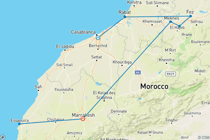 Kaart van Joods Erfgoed Tour - Een 10-daags bezoek aan Joodse plaatsen, synagogen & gemeenschappen