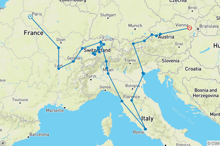Map of Adventurous Europe GO