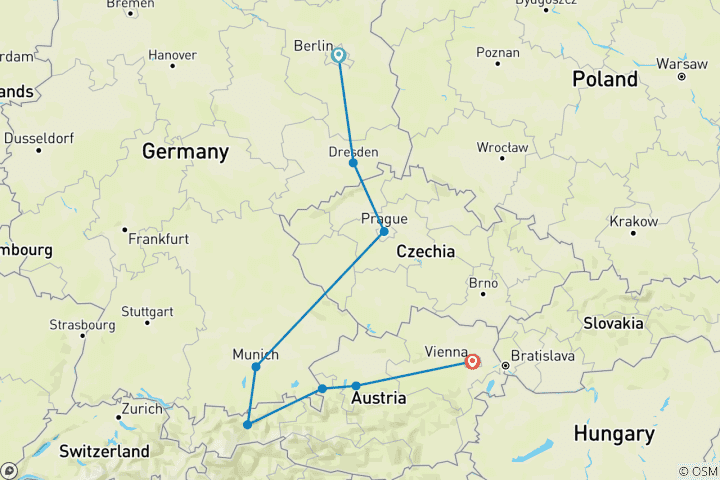 Carte du circuit Trois capitales
