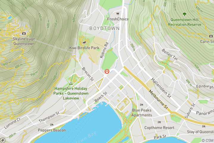 Map of Taste of Queenstown: Skyline Dinner & Walter Peak Cruise 4 Days
