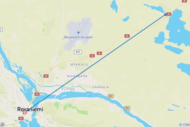 Kaart van Nieuwjaarsmagie Apukka (5 dagen)