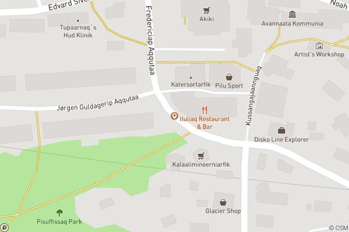 Map of Ilulissat Trip 5 Days