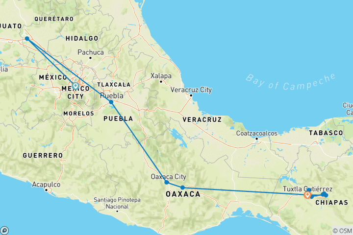 Map of Mexican Contrasts