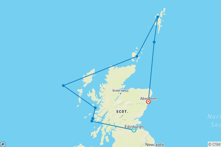 Mapa de Escocia salvaje - Douglas Mawson